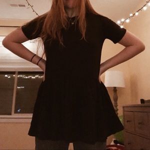 ASOS black shirt dress